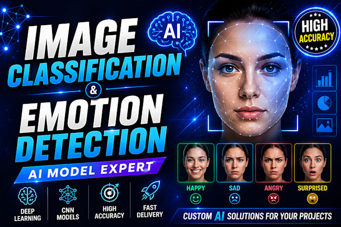 build ai model for image classification and emotion detection