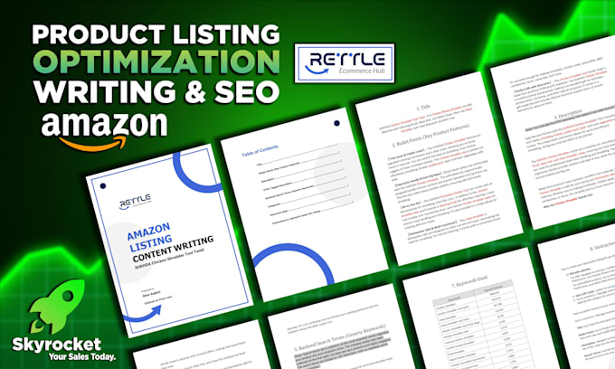 write SEO optimized amazon listing, amazon copywriting, fba product description