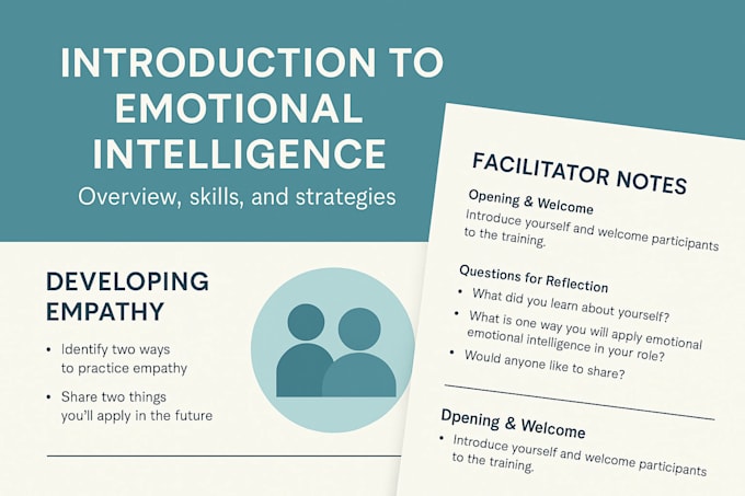 create a professional development workshop with slides and script