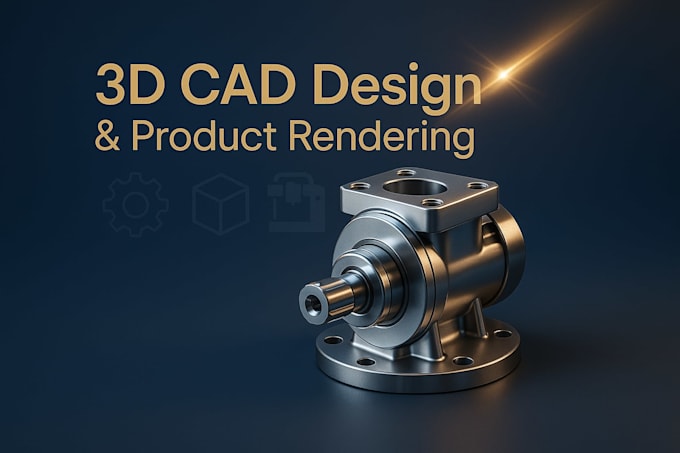 do 3d cad design, 3d printing design, and product rendering