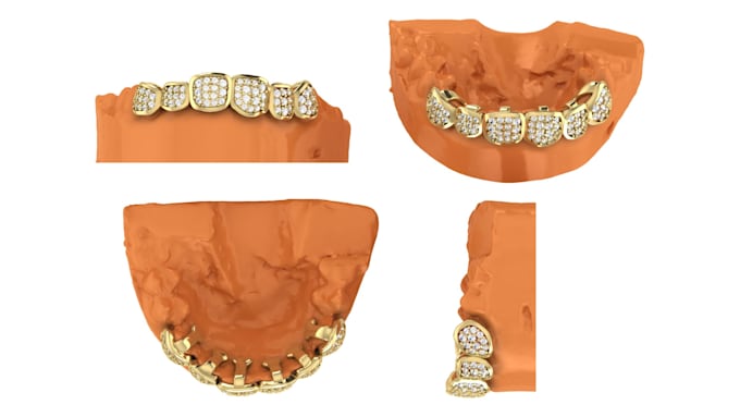 professional custom grillz cad modeling and rendering