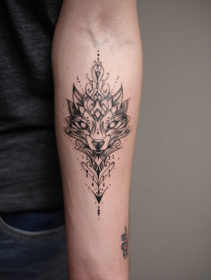 create professional realistic tattoo design