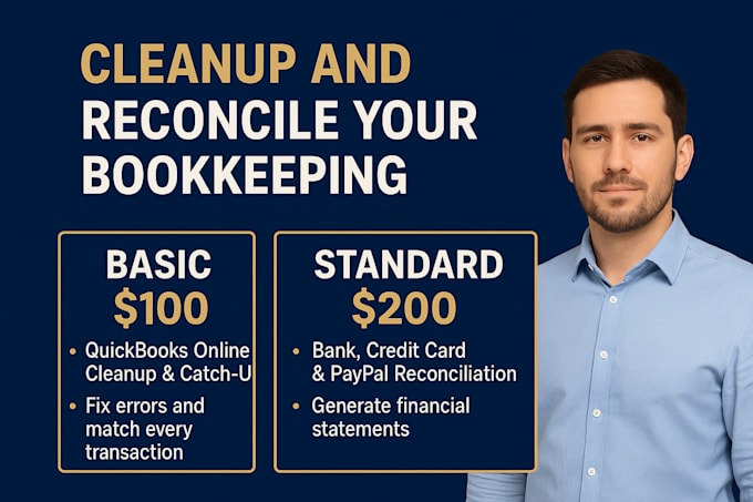 clean up and reconcile your bookkeeping