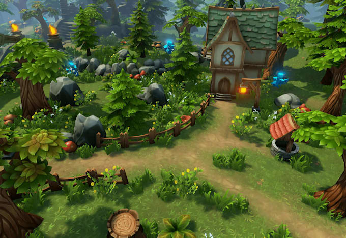 design realistic stylized 3d game enviroment for unreal engine unity vrchat