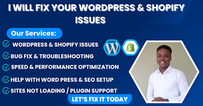 fix and speed optimize wordpress, shopify websites fast