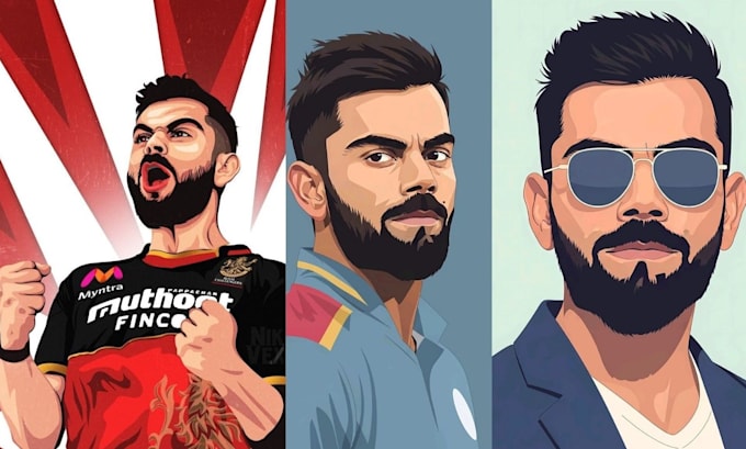 draw cartoon vector portrait or illustration