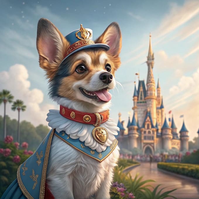 create amazing disney pet portrait