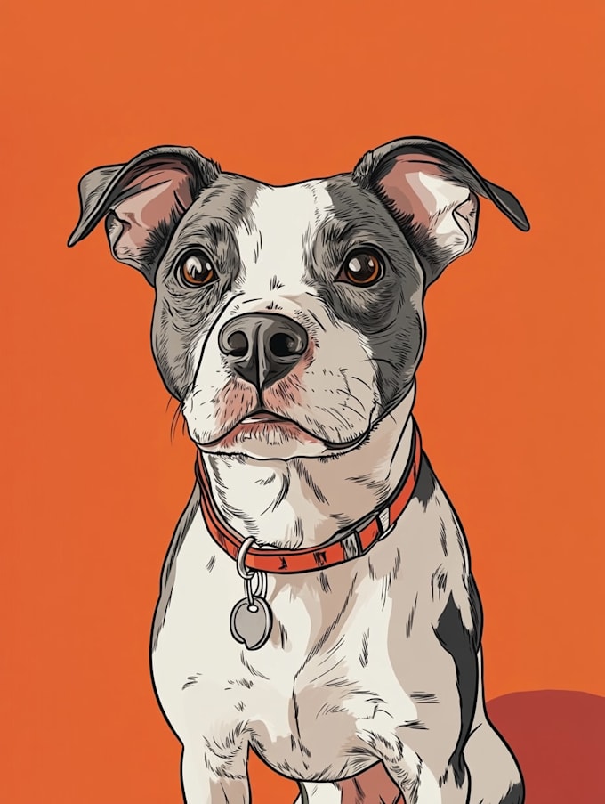 make a disney pets portrait illustration in disney style