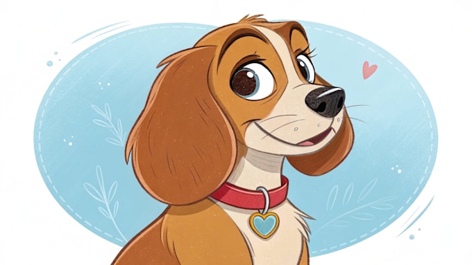 draw disney pet portrait
