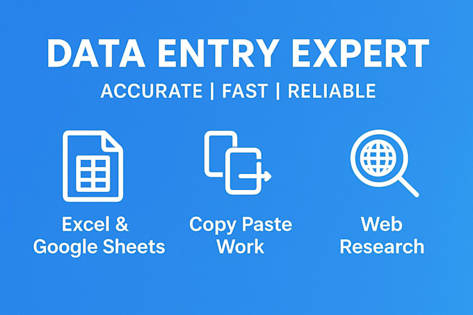 fast and accurate data entry and web research in excel