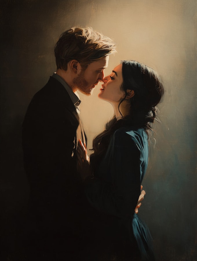 design a faceless couple illustration couples portrait