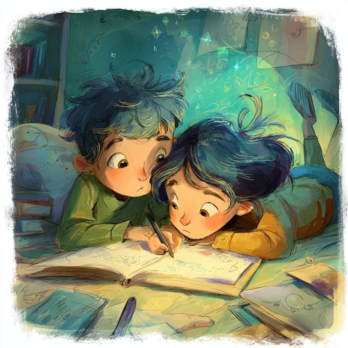 draw children illustrations for books