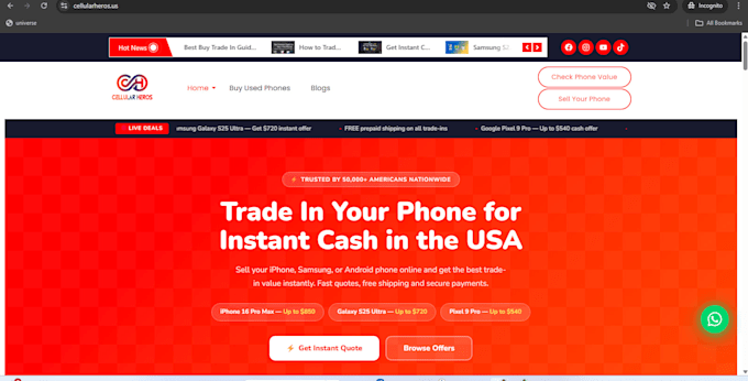 wordpress website that gets more calls for contractors