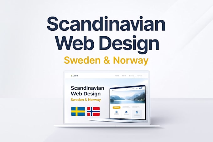 design a modern scandinavian website for your swedish or norwegian business