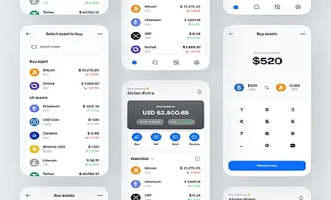 develop secure decentralized crypto wallet app using flutter for android and