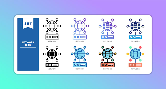 Design a professional custom digital icon and illustration pack by ...