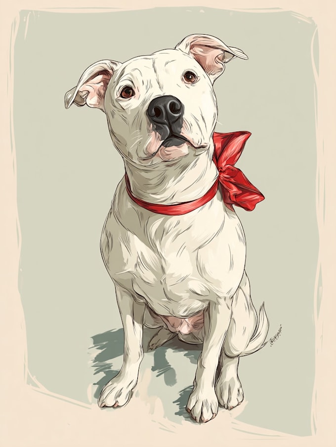 draw pet portrait into cartoon disney