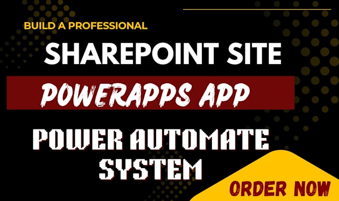 create sharepoint site, microsoft powerapps database app, power automate systems