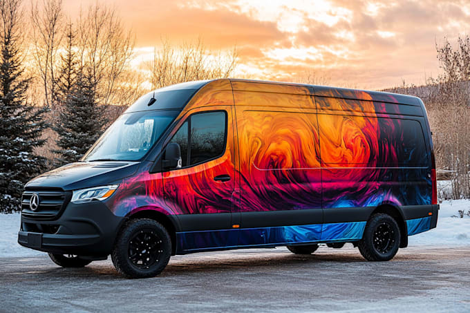 attractive car wrap design and vehicle wrap design