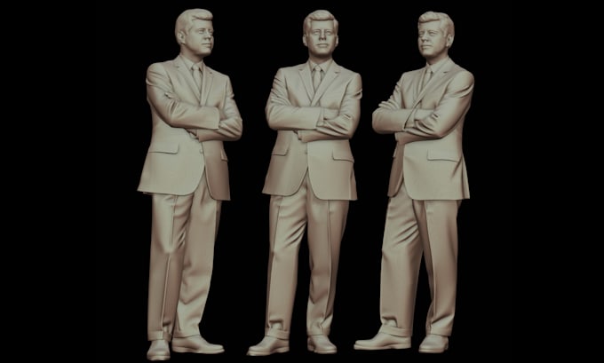 create realistic 3d printable character or figurine
