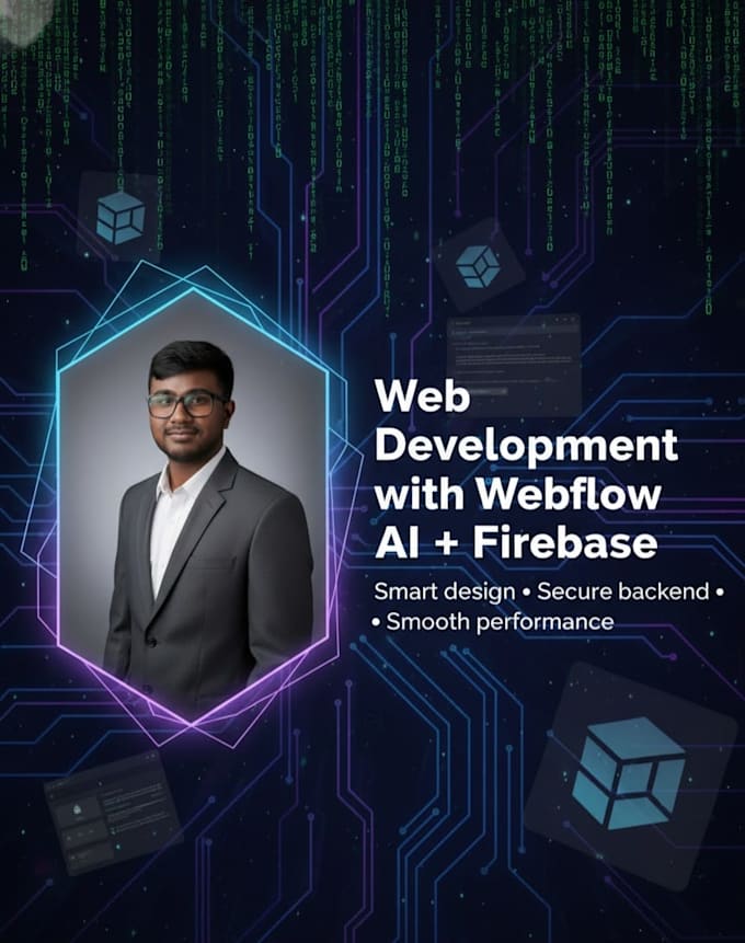 create a responsive website using webflow ai and firebase