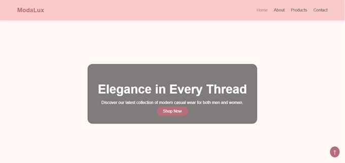 create a modern portfolio website using HTML and CSS