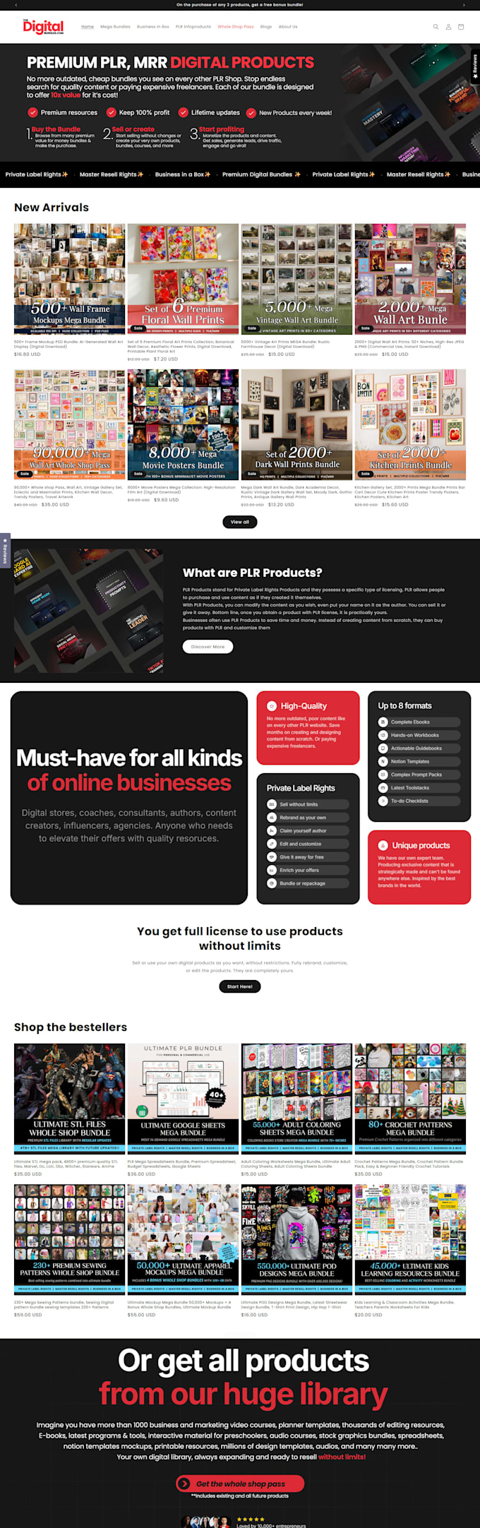 build a custom digital downloads website