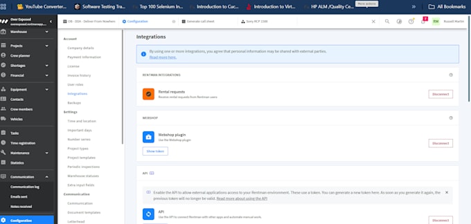 rentman expert for integration and workflow optimization