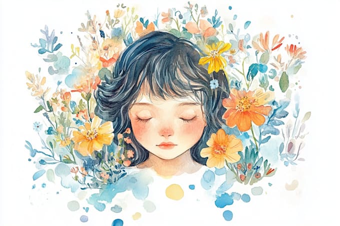 design a watercolor illustration