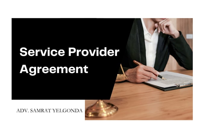 write service provider agreement and service level agreement