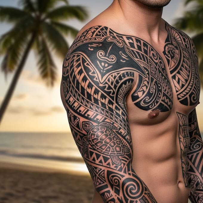 create a profesional tribal tattoo design