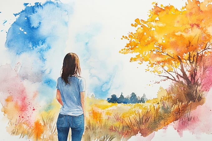 design a watercolor illustration