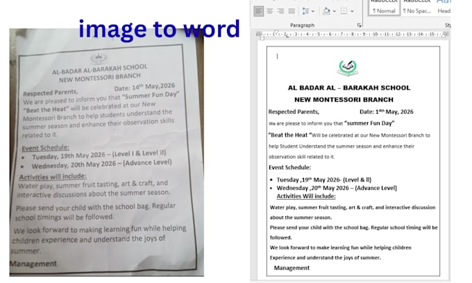 convert PDF, scanned PDF, and image to editable word