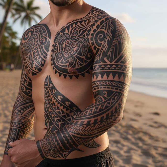 design your polynesian tribal tattoo