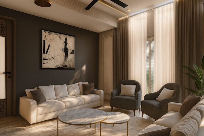 create modern minimal luxury interior designs