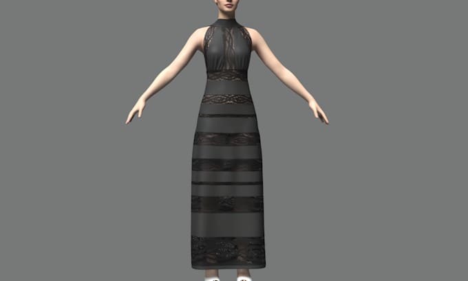 Create realistic 3d clothing mesh for second life with textures fashion ...