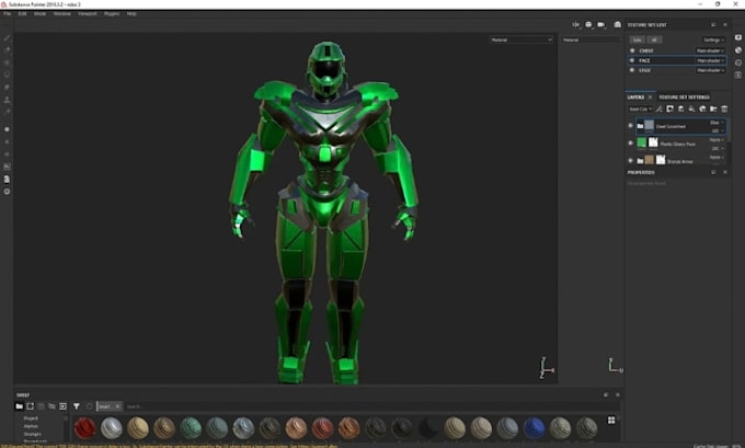 model 3d wearable armor, cosplay armor, 3d helmet for 3d printing and game
