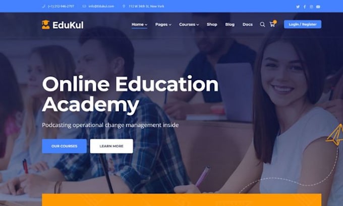 build squarespace school website charter school elementary kindergarten website