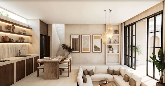 refurnish modern tropical villa,exterior design,landscape,interior rendering,cgi