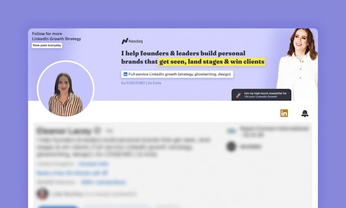 design stand out linkedin profile banner