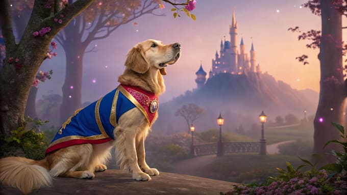 draw disney pet portrait