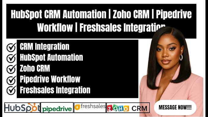 hubspot CRM automation zoho CRM pipedrive workflow freshsales integration
