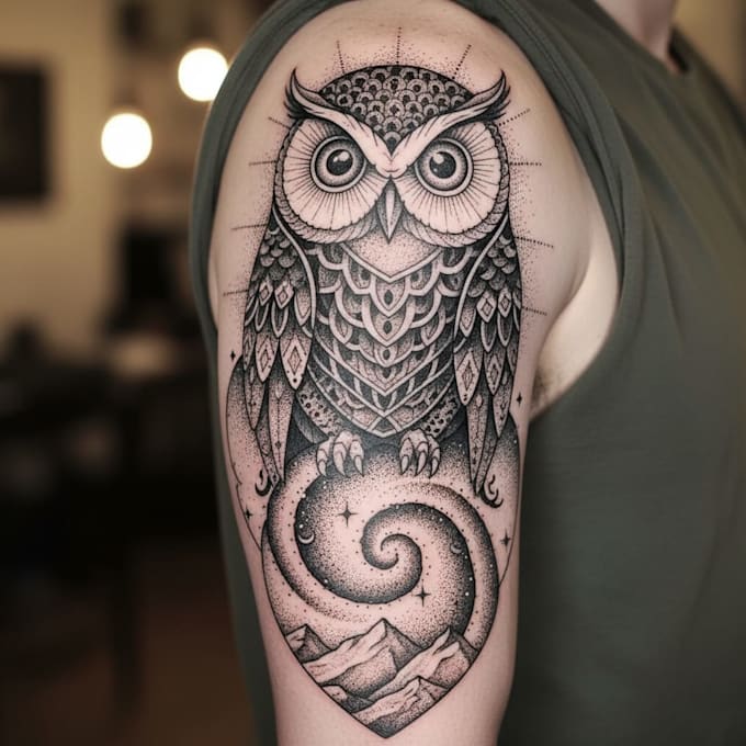make amazing dotwork tattoo design for you