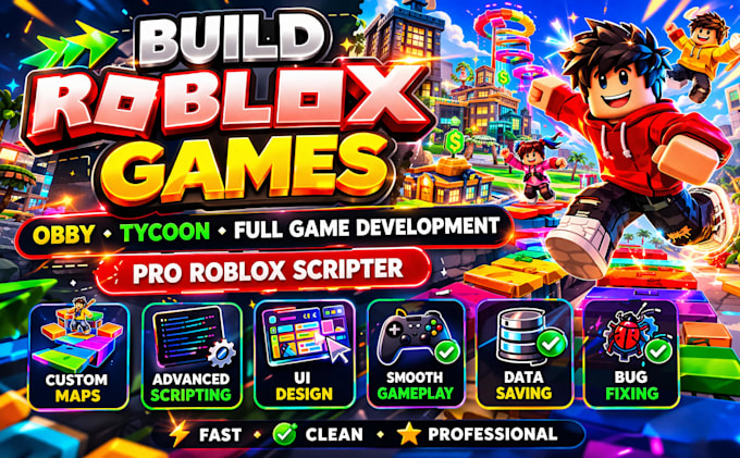 fix roblox game,builds obby tycoon roblox full game development,roblox scripter
