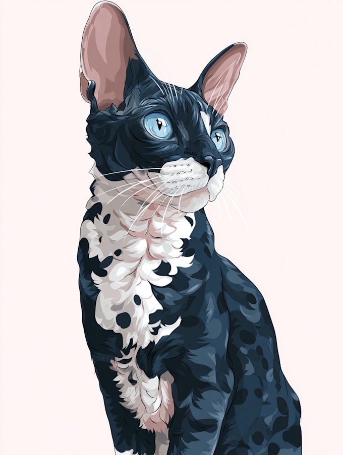 do disney pets portrait illustration in disney style
