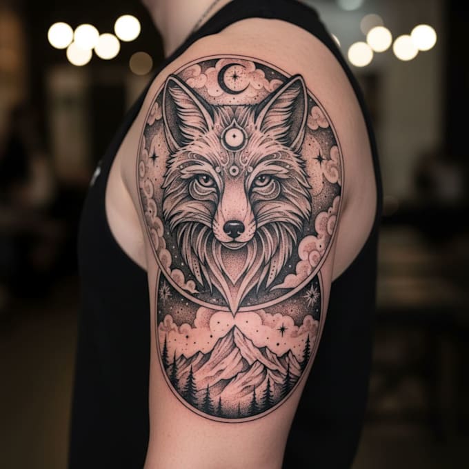 basic dotwork tattoo design for you