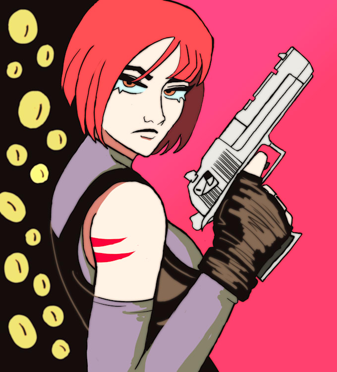 digital art in comic style