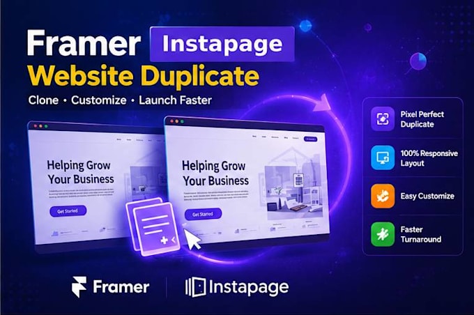 design framer clone webflow website duplicate framer website figma to framer