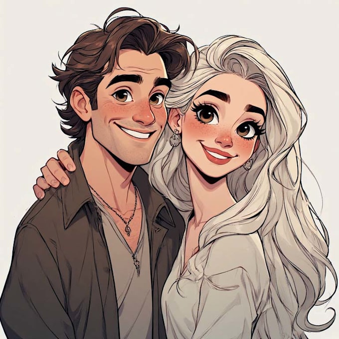 paint custom couple portrait