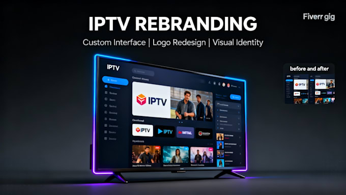 rebrand iptv app tivimate ibo player cinema HD with admin panel